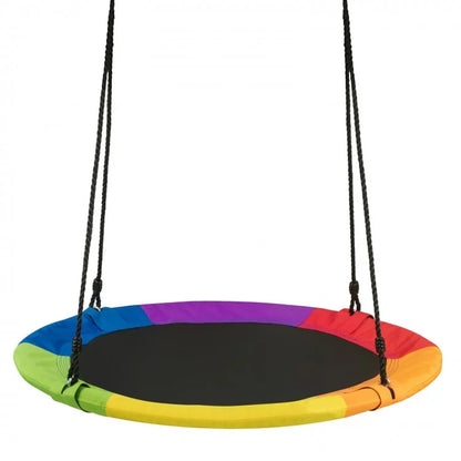 Balançoire d'arbre soucoupe volante de 40 pouces 770 lb, cadeau pour enfants avec 2 sangles de suspension d'arbre