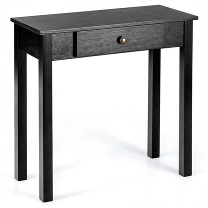 Table console de petit espace avec tiroir pour salon, salle de bain, couloir