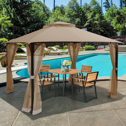 12’ x 10’Outdoor Double Top Patio Gazebo