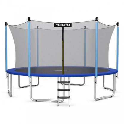 14 ft Trampoline Combo Bounce with Ladder and Enclosure Net