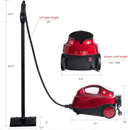 2000W Heavy Duty Multi-purpose Steam Cleaner Mop with Detachable Handheld Unit