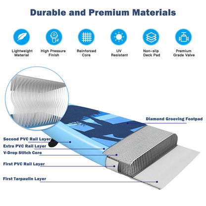 Planche de stand up paddle gonflable pour jeunes adultes