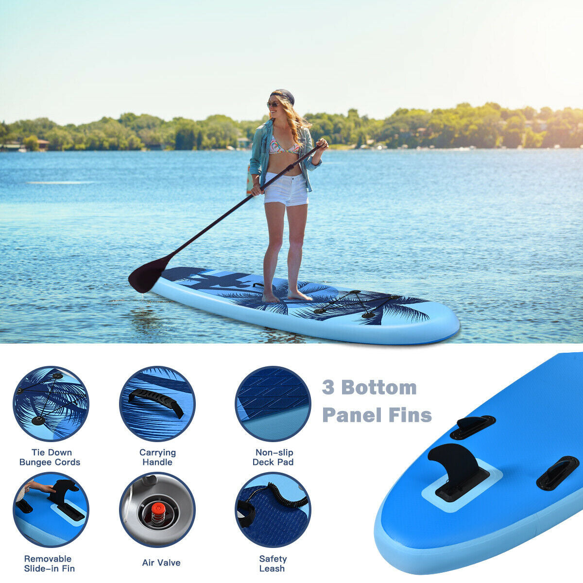 Planche de stand up paddle gonflable pour jeunes adultes