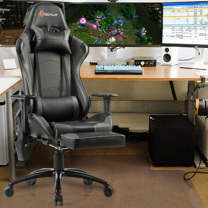 Ergonomic High Back PU Leather Massage Gaming Chair