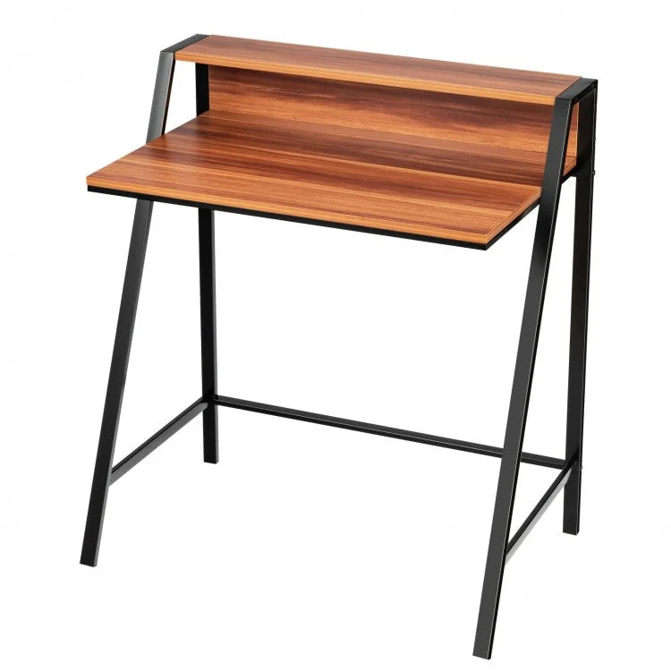 Bureau d'ordinateur à 2 niveaux pour ordinateur portable, table d'étude, d'écriture, poste de travail à domicile, nouveau