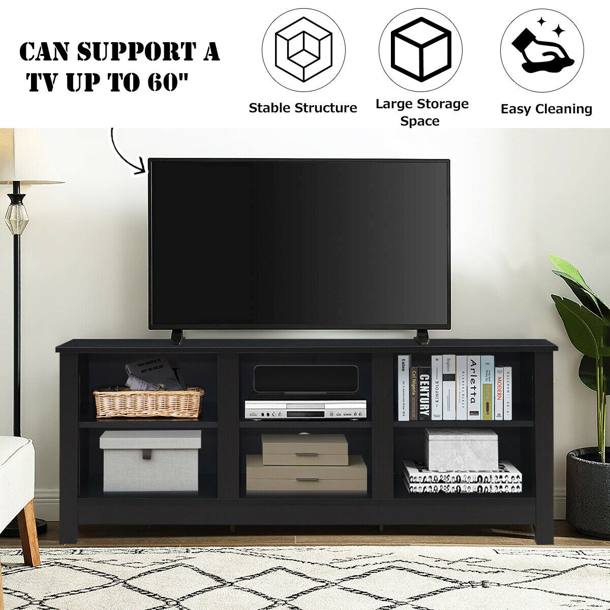 60 Inch  Entertainment TV Stand Cabinet