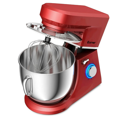 7.5 Qt Tilt-Head Stand Mixer with Dough Hook-Red