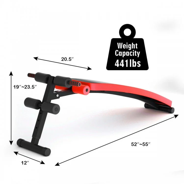 Folding Weight Bench Adjustable Sit-up Board Workout Slant Bench