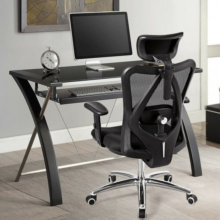 Adjustable Height Mesh Swivel High Back Office Chair