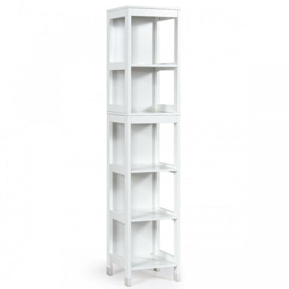 5-Tier Multifunctional  Bathroom Floor Cabine Storage with 2 Drawers