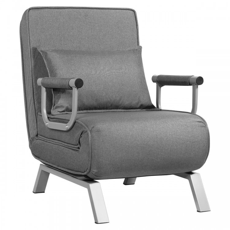 Fauteuil convertible pliable à 6 positions avec oreiller