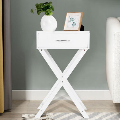 Modern X-Shape Accent Side End Table