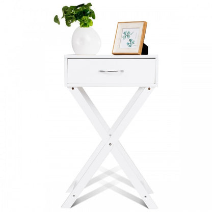 Modern X-Shape Accent Side End Table