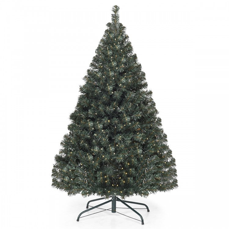 4.5 Feet PVC Pre-lit Artificial Hinged Christmas Tree