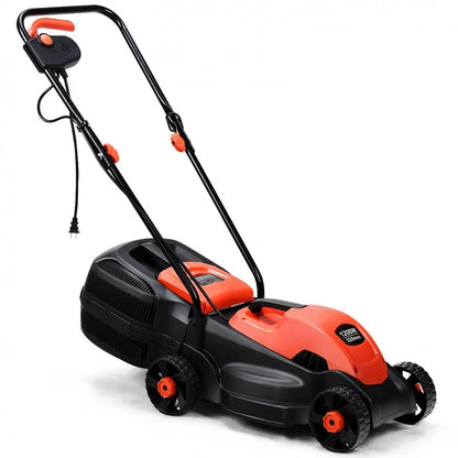 14 Inch Electric Push Lawn Corded Mower with Grass Bag