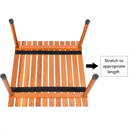 Table de camping pliante en bois avec sac de transport pour pique-niques et plage