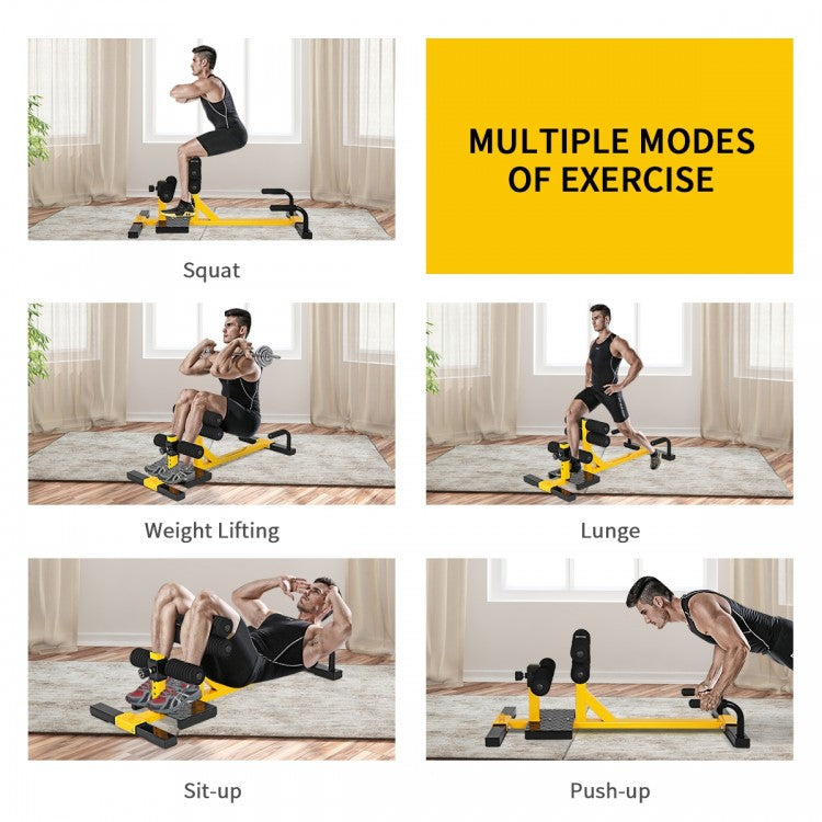 3-in-1 Sissy Squat Ab Workout Home Gym Sit Up Machine