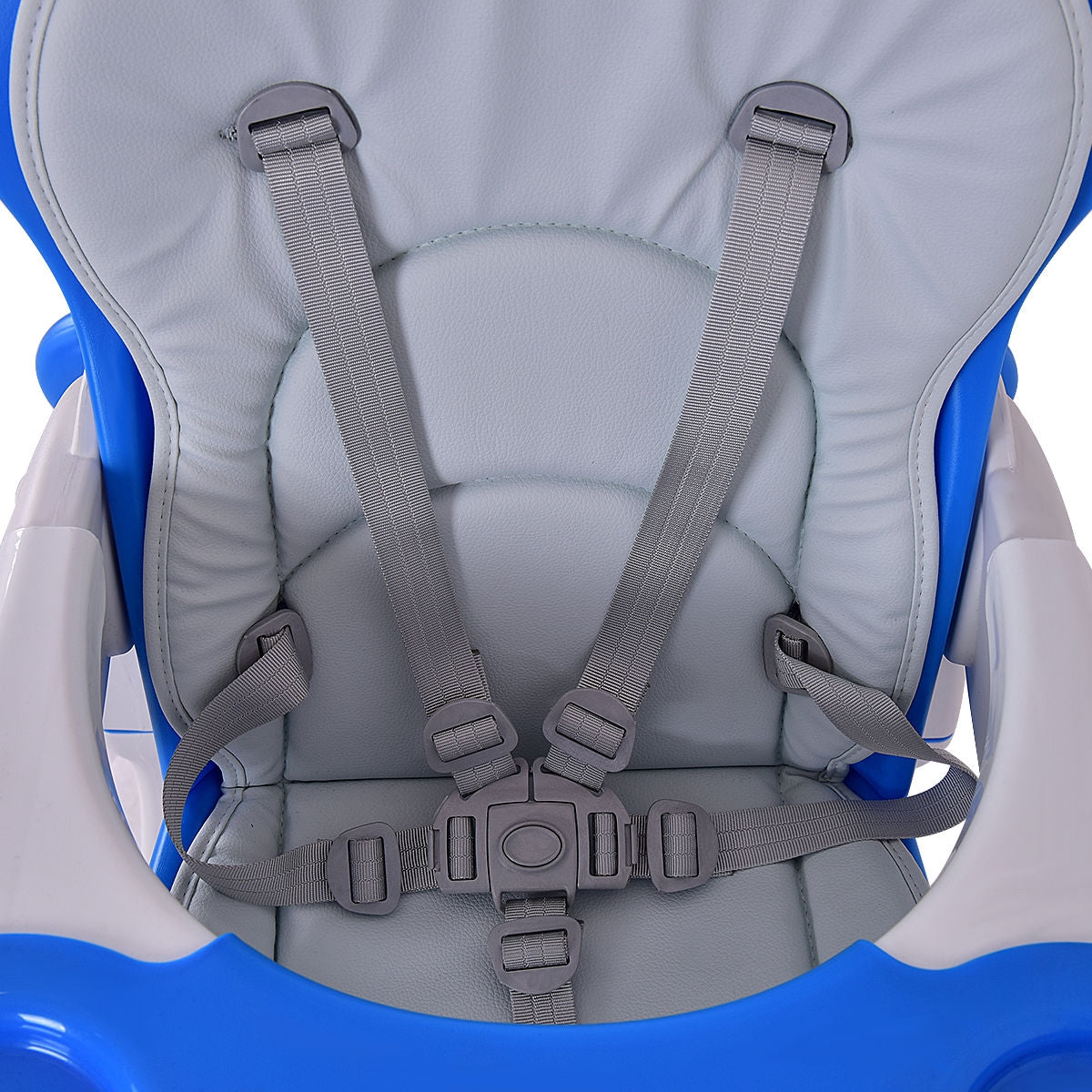 Siège de jeu convertible 3 en 1 pour bébé - Chaise haute - Bleu