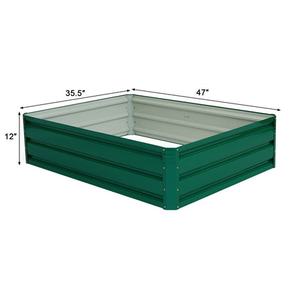 47.5 Inch Patio Raised Garden Bed Vegetable Flower Planter