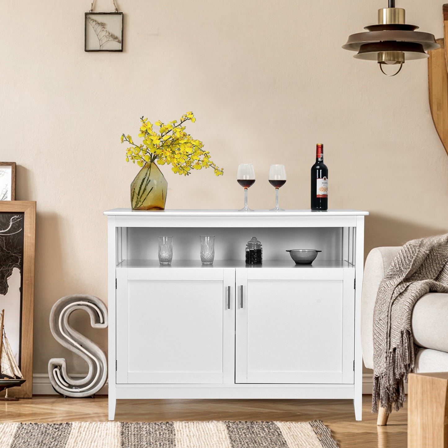 Modern Practical and Beautiful Wooden Kitchen Lockers with Large Storage Space