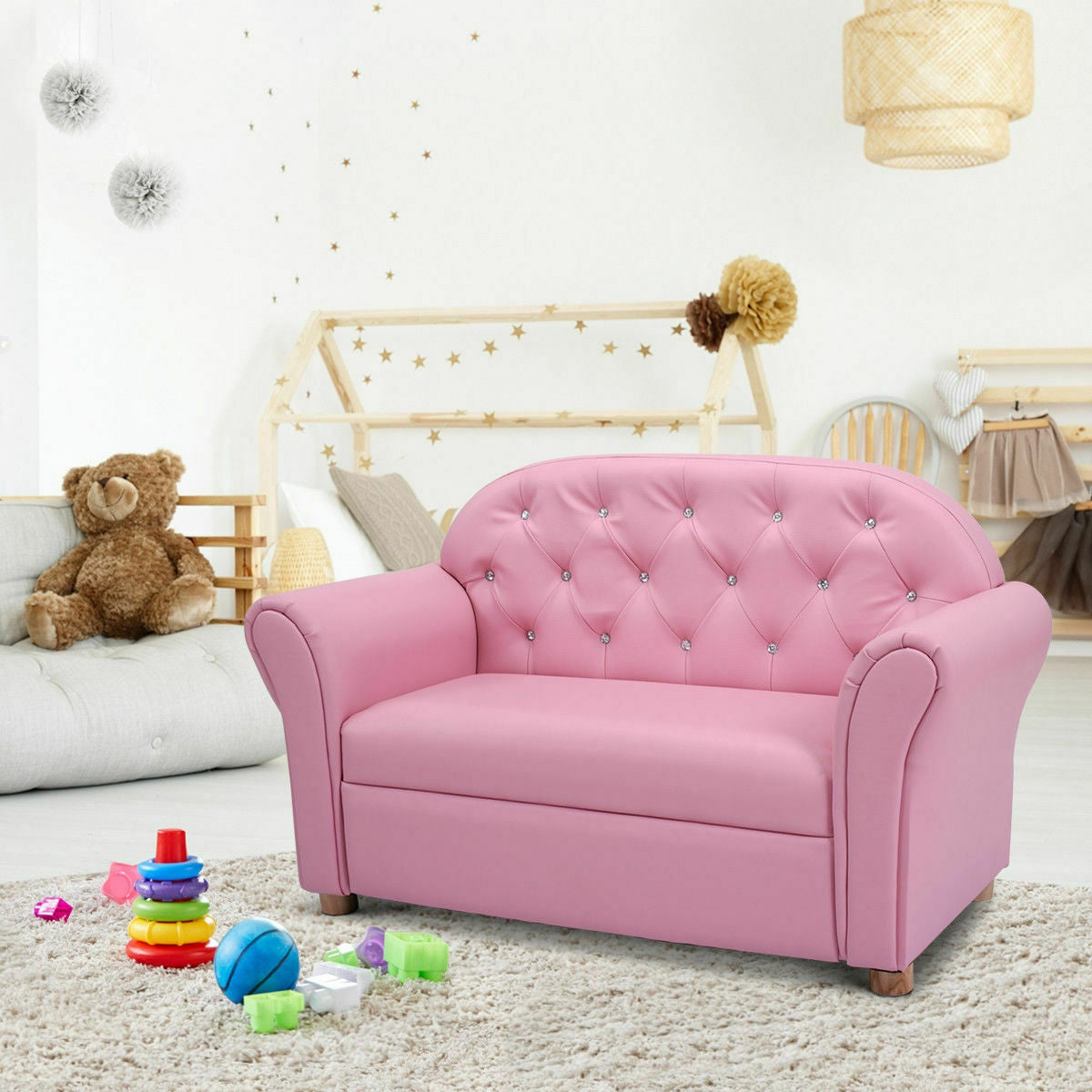 Fauteuil de salon avec accoudoirs pour enfants Princess