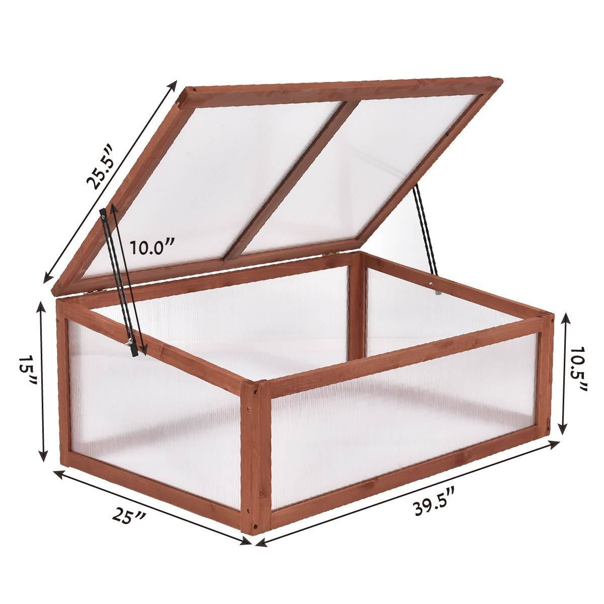 Serre portative en bois pour jardin intérieur et extérieur