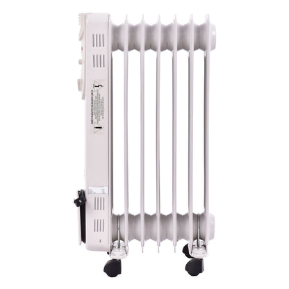 Radiateur électrique portatif à bain d'huile de 1 500 W avec 3 réglages de chaleur