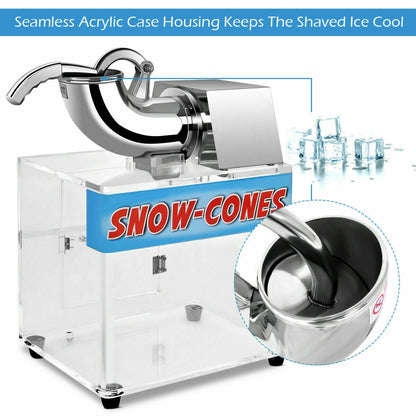 Electric Snow Cone Machine Ice Shaver Maker