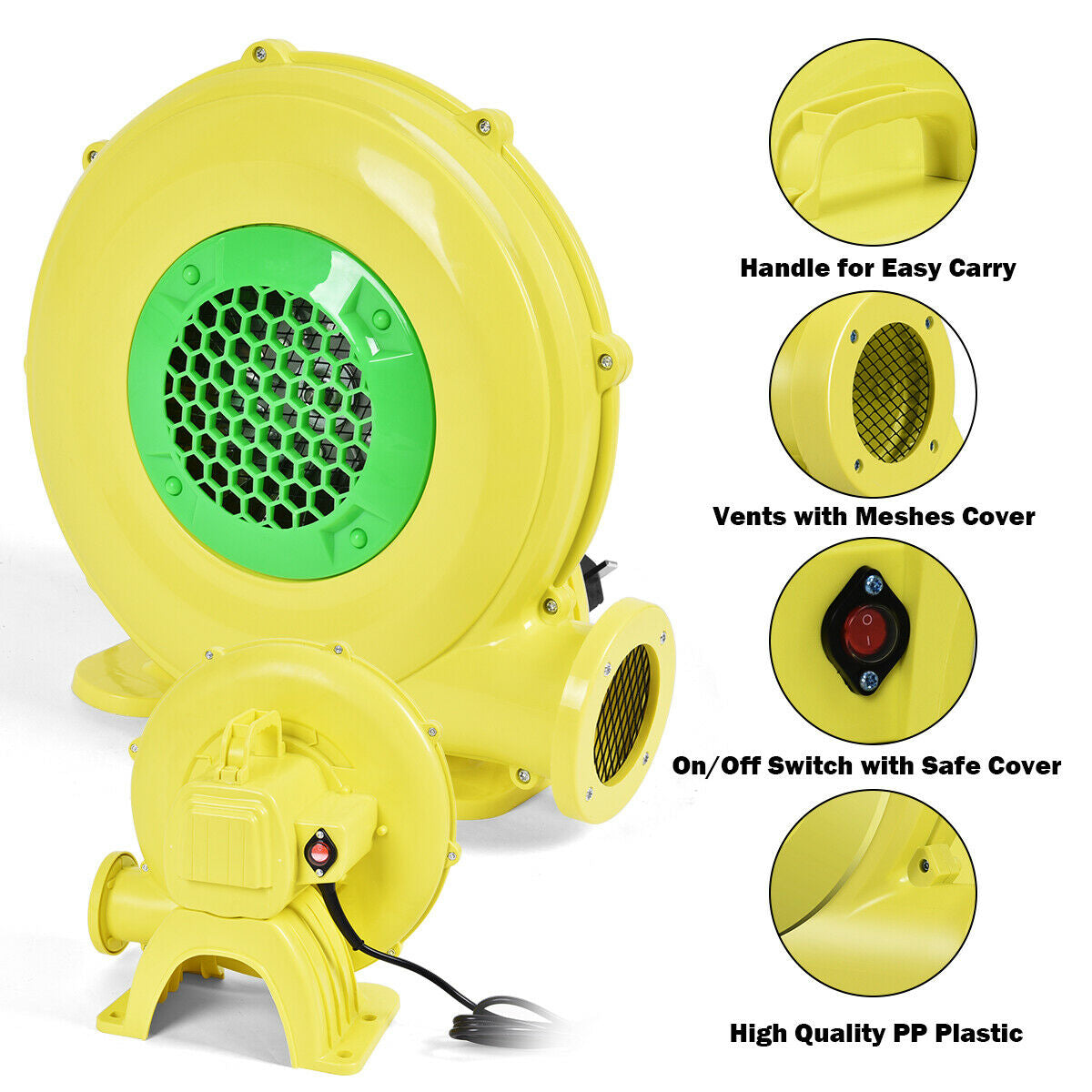 480W 0.6 HP Air Blower Pump Fan for Inflatable Bounce House