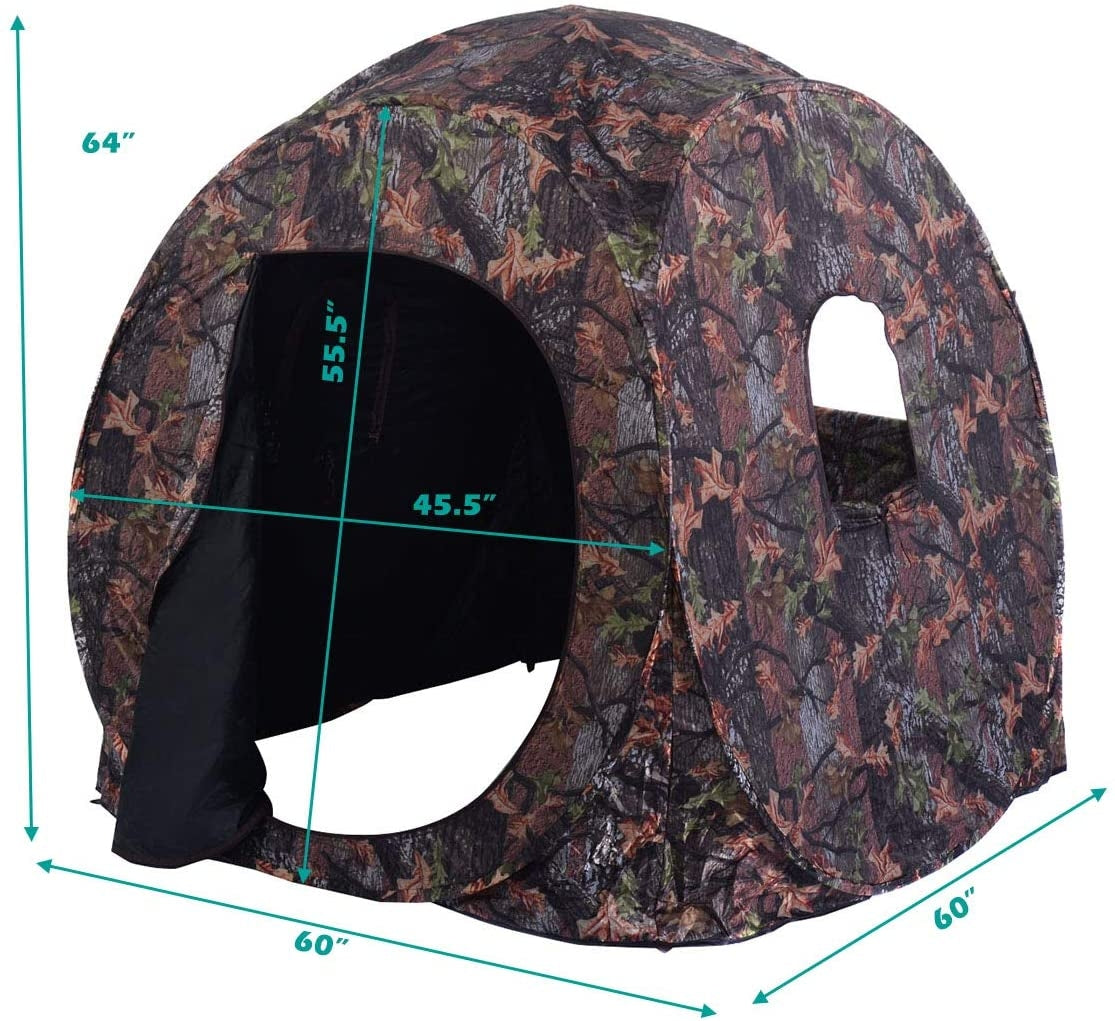 Portable Pop up Ground Camo Blind Hunting Enclosure