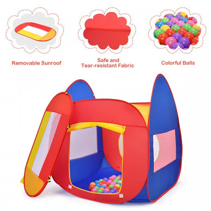 Portable Kid Play House Toy Tent with 100 Balls