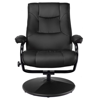 Fauteuil inclinable pivotant avec repose-pieds