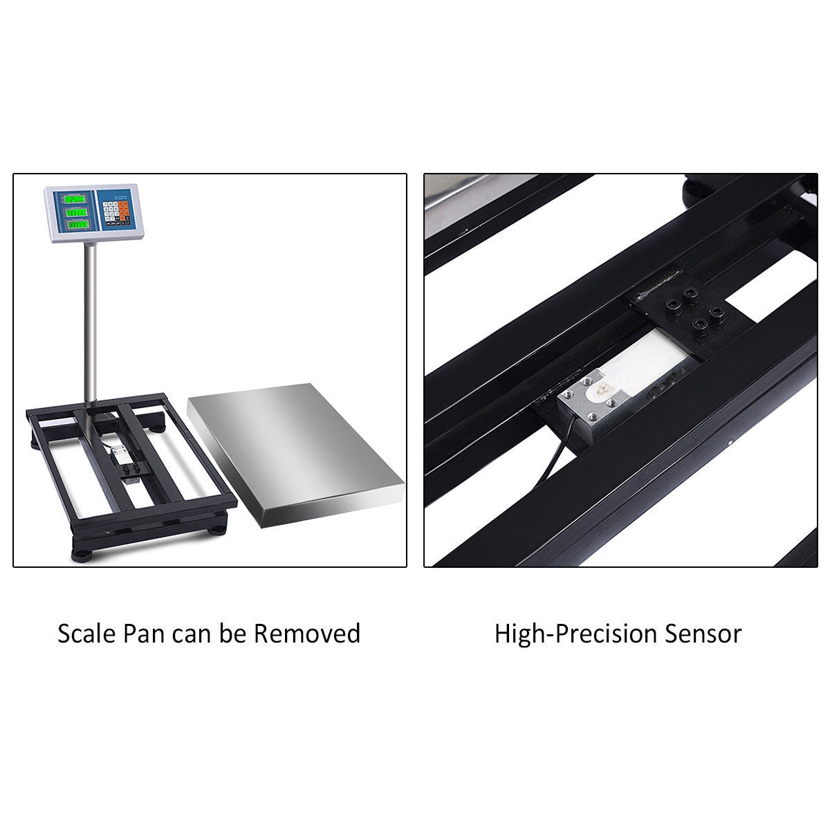 Balance numérique à plateforme de pesage au sol de 660 lb