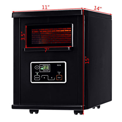 1500 W Electric Portable Remote Infrared Heater