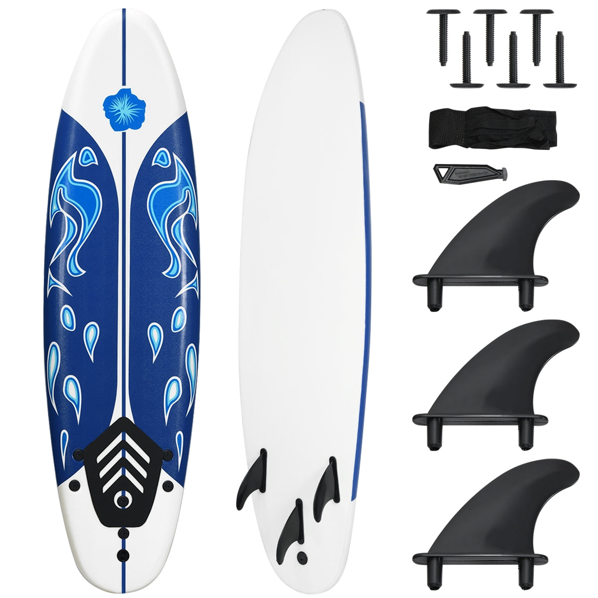 Planche de surf en mousse de 6 pieds pour surf sur la plage