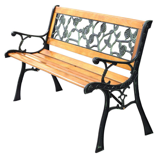 Banc de jardin pour porche et patio de 49 1/2 pouces