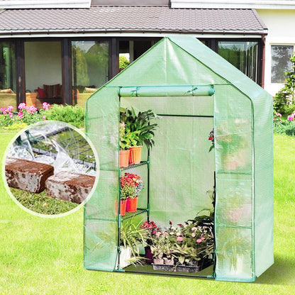 Mini Portable 4 Tier 8 Shelves Walk-in Plant Greenhouse