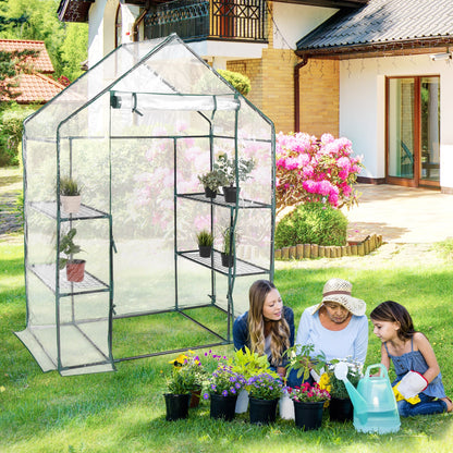 Portable Outdoor 4 Shelves Greenhouse