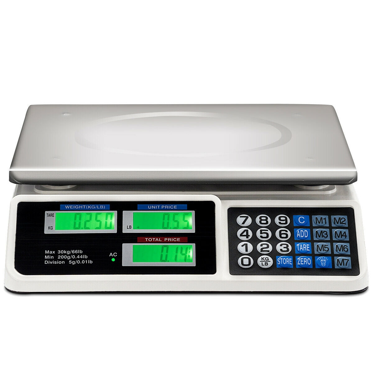 Balance électronique de calcul de prix de 66 lb avec écran LCD