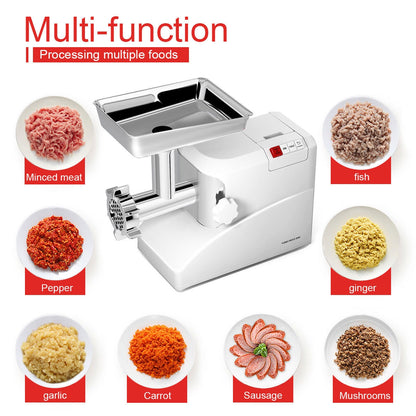 2000 W Electric Meat Grinder with 1 Blade and 3 Plates