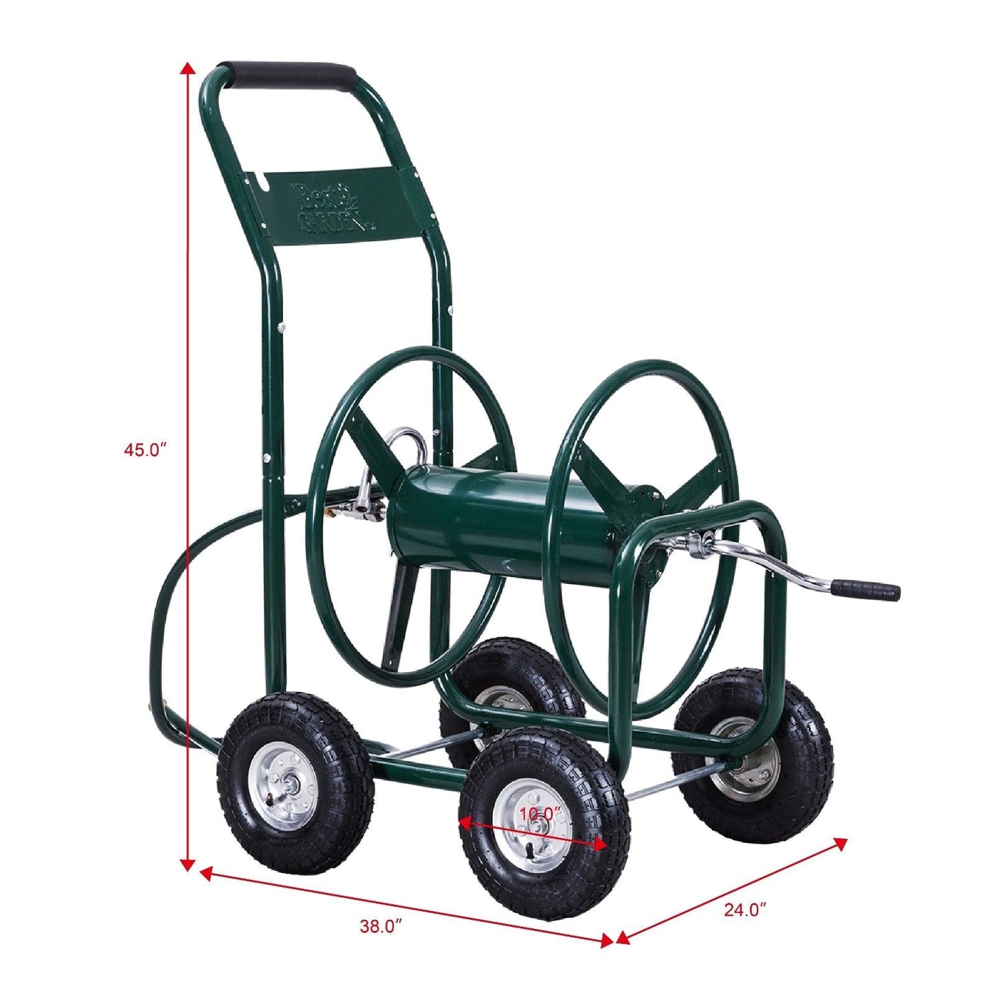 Chariot à enrouleur de tuyau d'arrosage pour jardin et plantation d'eau de 300 pieds