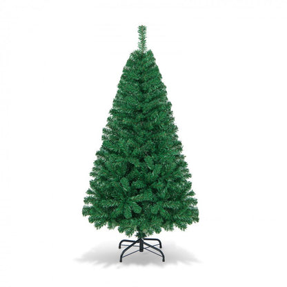 Sapin de Noël artificiel à charnières en PVC de 5/6/7/8 pieds avec support en métal massif