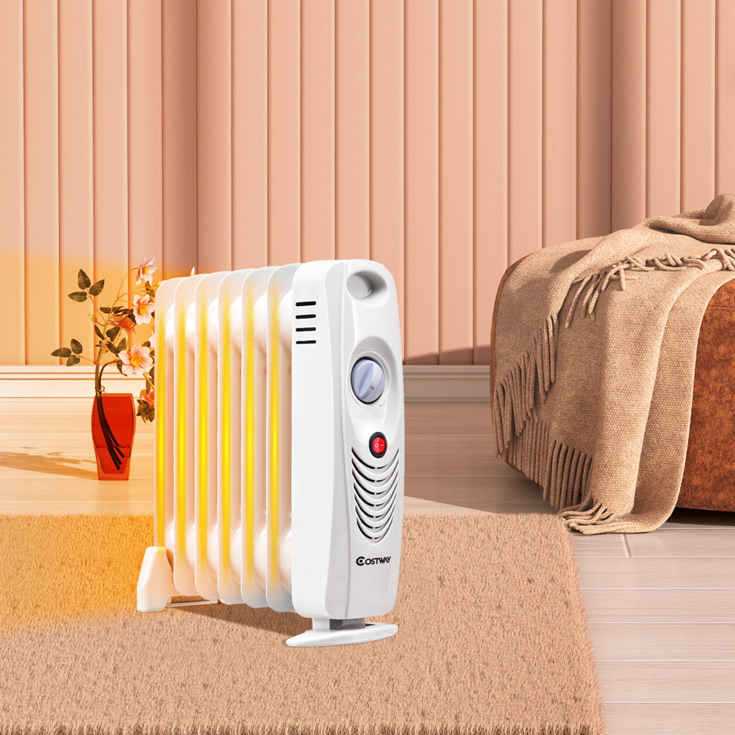 700 W Portable Mini Electric Oil-Filled Radiator Heater