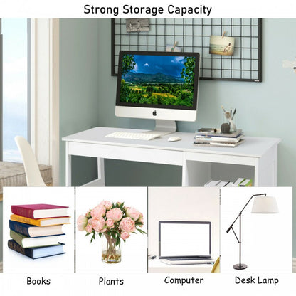 47.5 Inch Modern Home Computer Desk with 2 Storage Drawers