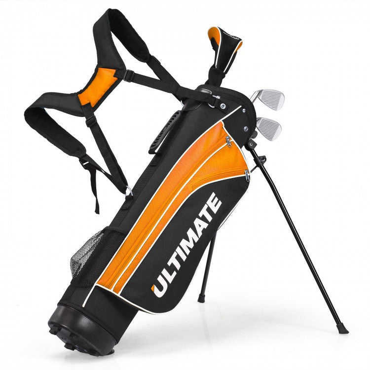 Ensemble de 5 clubs de golf junior portables Ultimate de 31 pouces pour enfants de 8 ans et plus