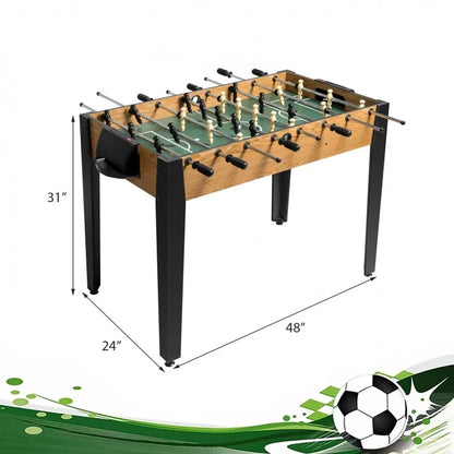 Table de baby-foot en bois de 48 pouces pour loisirs à domicile, taille de compétition