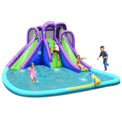 Inflatable Water and Sand Park Mighty Bounce House with Large Pool