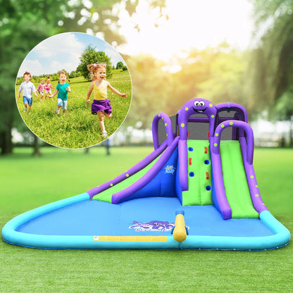 Parc gonflable d'eau et de sable Mighty Bounce House avec grande piscine