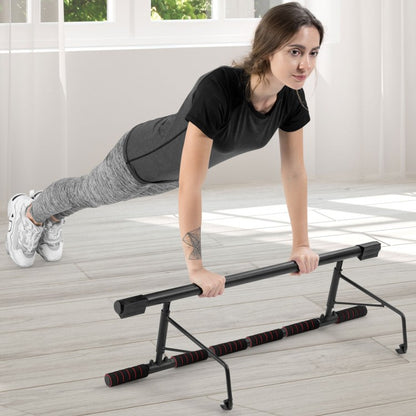 Barre de traction pliable pour porte avec poignée en mousse pour salle de sport à domicile