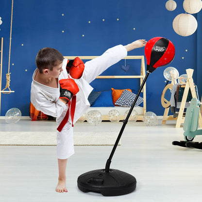 Ensemble de jouets de sac de frappe réglable pour enfants avec gant de boxe